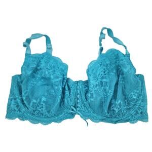 Fredericks Of Hollywood Lace Underwire Full Coverage Lingerie Bra Size 40DD